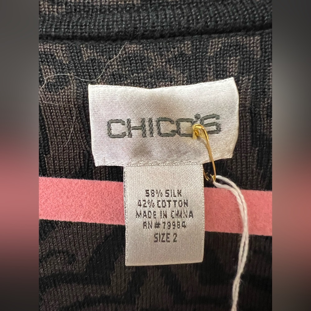 Chico’s Patterned Button Down Sweater - image 6